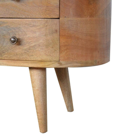 Rounded Media Unit Living Artisan Furniture 