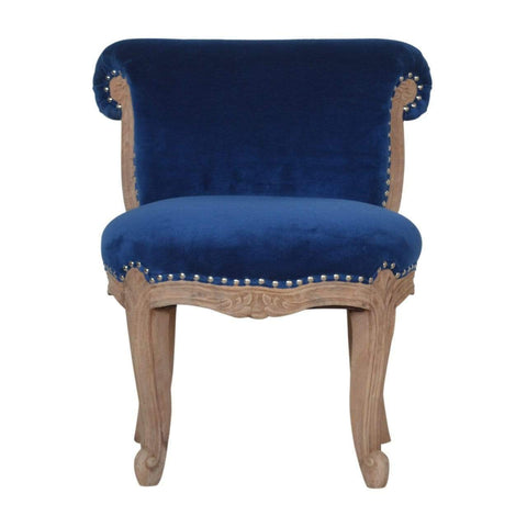 Royal Blue Studded Chair Living Artisan Furniture 
