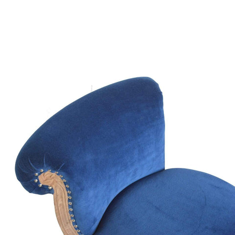 Royal Blue Studded Chair Living Artisan Furniture 