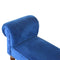 Royal Blue Velvet Bench with Turned Feet Living Artisan Furniture 