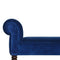 Royal Blue Velvet Bench with Turned Feet Living Artisan Furniture 
