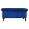 Royal Blue Velvet Chesterfield Sofa Living Artisan Furniture 