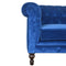 Royal Blue Velvet Chesterfield Sofa Living Artisan Furniture 