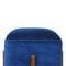 Royal Blue Velvet Footstool with Solid Wood Legs Living Artisan Furniture 