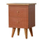 Rust Hand Painted Bedside Sleeping Artisan Furniture 
