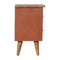 Rust Hand Painted Bedside Sleeping Artisan Furniture 