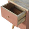 Rust Hand Painted Bedside Sleeping Artisan Furniture 