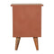 Rust Hand Painted Bedside Sleeping Artisan Furniture 