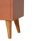 Rust Hand Painted Bedside Sleeping Artisan Furniture 