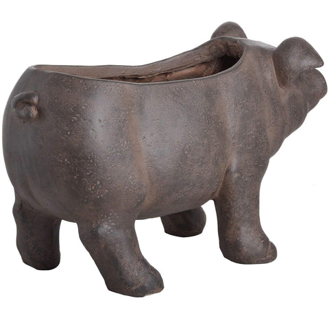 Rustic Pig Planter Accessories Hill Interiors 