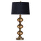 Santiago Bronze Table Lamp With Black Velvet Shade Lighting Hill Interiors 