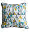 Scandi Triangle Cushion Teal & Ochre Accessories Regency Studio 