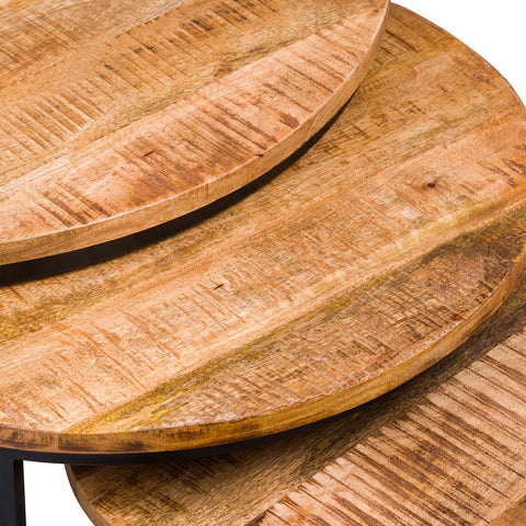 Set Of Three Industrial Tables Living Hill Interiors 