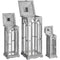 Set Of Three Wooden Lanterns With Archway Design Accessories Hill Interiors 