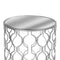 Set of Two Arabesque Silver Foil Mirrored Side Tables Living Hill Interiors 