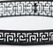 Set Of Two Circular Aztec Black Mirrored Trays Accessories Hill Interiors 