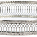 Set Of Two Circular Nickle Trays Accessories Hill Interiors 