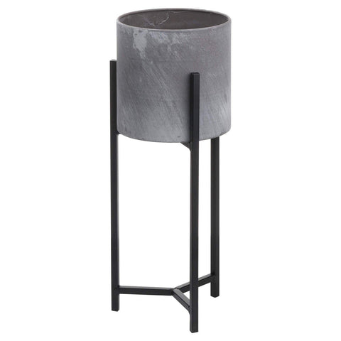 Set Of Two Concrete Table Top Planter Accessories Hill Interiors 