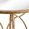 Set Of Two Lattice Detail Gold Side Tables Living Hill Interiors 