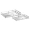 Set Of Two Rectangular Silver Bar Trays Accessories Hill Interiors 