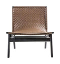 Seville Lounge Chair Brown Leather Living Regency Studio 
