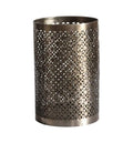 Sheeka Hurricane Vase Nickel Accessories Regency Studio 