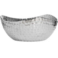 Silver Ceramic Dimple Effect Display Bowl Accessories Hill Interiors 