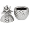 Silver Ceramic Pineapple Trinket Jar Accessories Hill Interiors 
