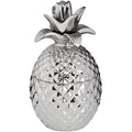 Silver Ceramic Pineapple Trinket Jar Accessories Hill Interiors 