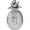 Silver Ceramic Pineapple Trinket Jar Accessories Hill Interiors 