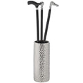 Silver Ceramic Umbrella Stand in Dimple Effect Accessories Hill Interiors 