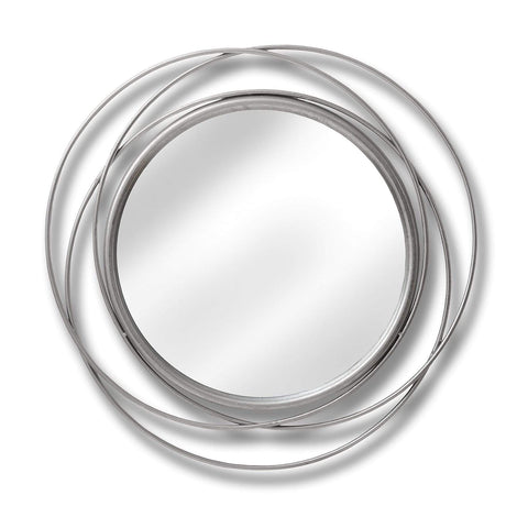 Silver Circled Wall Art Mirror Mirrors Hill Interiors 