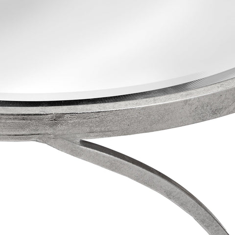 Silver Curved Design Set Of 2 Side Tables Living Hill Interiors 