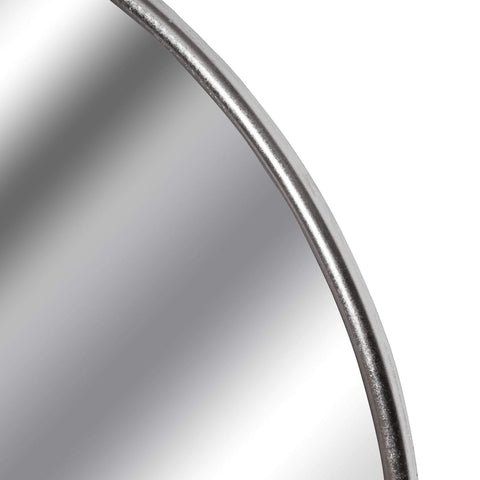 Silver Foil Large Circular Metal Wall Mirror Mirrors Hill Interiors 