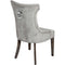 Silver High Wing Ring Backed Dining Chair Dining Hill Interiors 