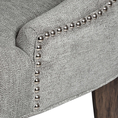 Silver High Wing Ring Backed Dining Chair Dining Hill Interiors 