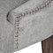 Silver High Wing Ring Backed Dining Chair Dining Hill Interiors 
