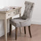 Silver High Wing Ring Backed Dining Chair Dining Hill Interiors 