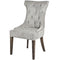 Silver High Wing Ring Backed Dining Chair Dining Hill Interiors 