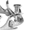 Silver Nickel Circular Antler Candelabra With Four Candle Ho Accessories Hill Interiors 