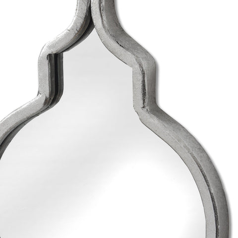 Silver Quarterfoil Decorative Hanging Mirror Mirrors Hill Interiors 
