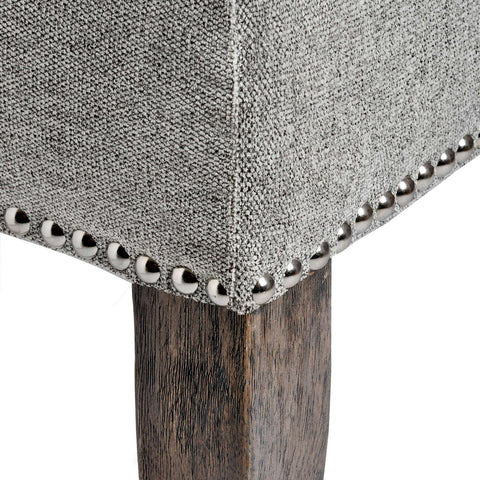 Silver Roll Top Dining Chair With Ring Pull Dining Hill Interiors 