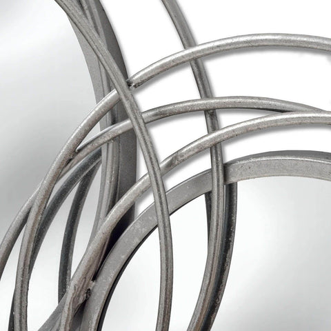 Silver Trio Multi Circled Wall Art Mirror Mirrors Hill Interiors 