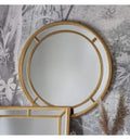 Sinatra Round Mirror Gold Living Regency Studio 