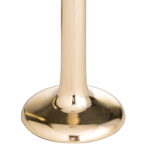 Sleek Brass Simple Design Short Candle Holder Accessories Hill Interiors 