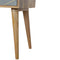Sleek Cement Brass Inlay Bedside Sleeping Artisan Furniture 