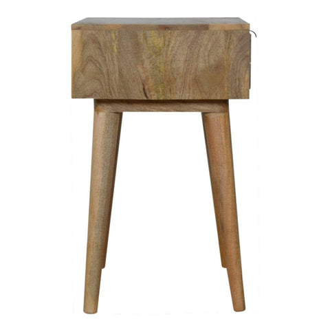 Sleek Cement Brass Inlay Bedside Sleeping Artisan Furniture 