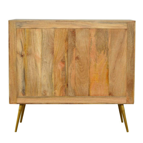 Sleek Cement Brass Inlay Chest Sleeping Artisan Furniture 