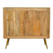 Sleek Cement Brass Inlay Chest Sleeping Artisan Furniture 