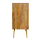 Sleek Cement Brass Inlay Chest Sleeping Artisan Furniture 